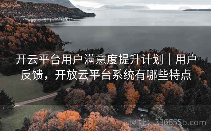 开云平台用户满意度提升计划｜用户反馈，开放云平台系统有哪些特点