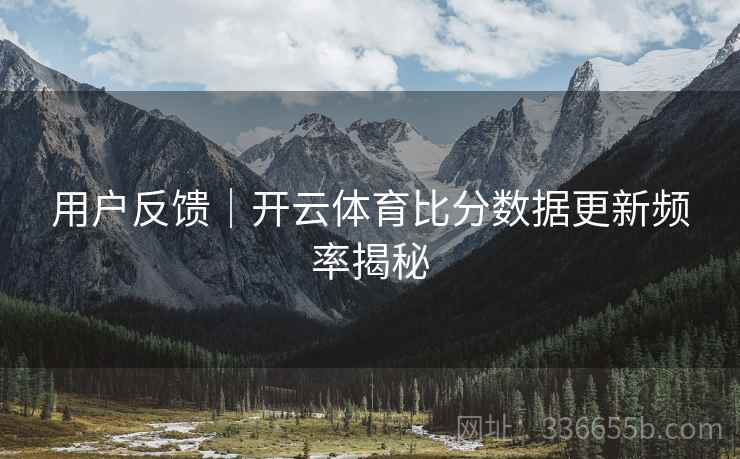 用户反馈｜开云体育比分数据更新频率揭秘