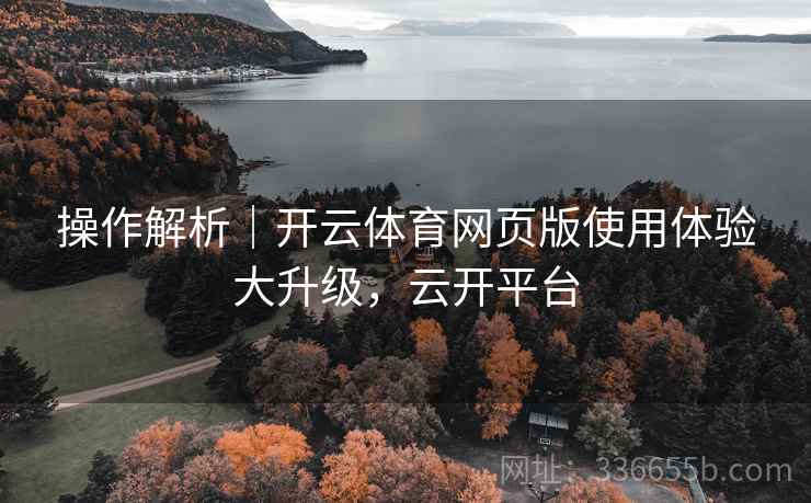 操作解析｜开云体育网页版使用体验大升级，云开平台