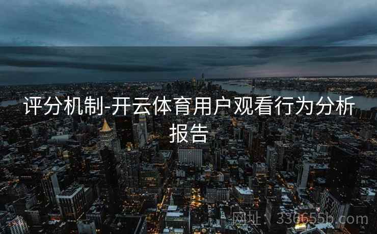 评分机制-开云体育用户观看行为分析报告