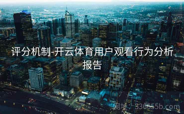 评分机制-开云体育用户观看行为分析报告